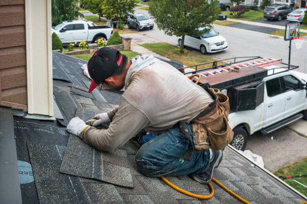 Professional Roofing technician working in Poneto, IN